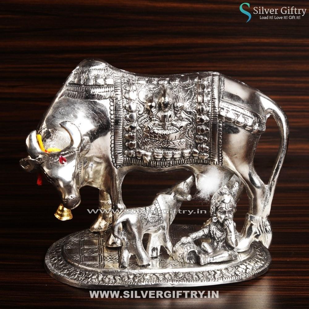Silver Cow and Calf Big | Silver Giftry | SGT20K470