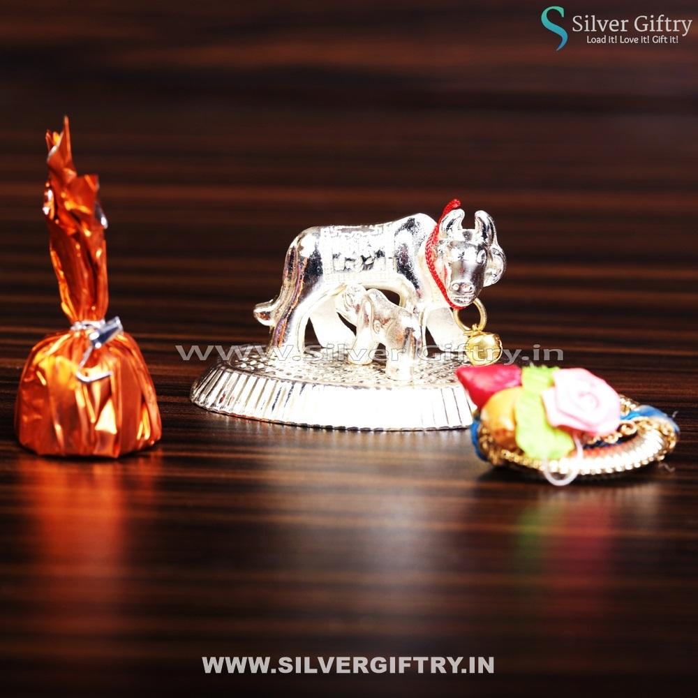 Silver Cow and Calf Small | Silver Giftry | SGT20K471