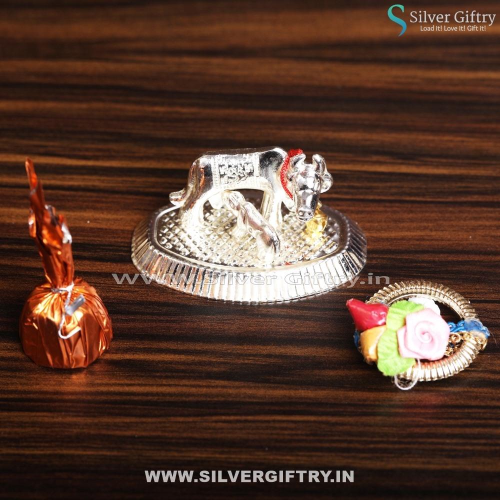 Silver Cow and Calf Small | Silver Giftry | SGT20K471
