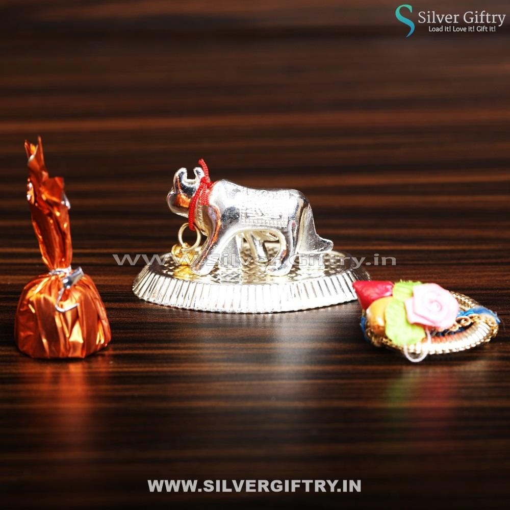 Silver Cow and Calf Small | Silver Giftry | SGT20K471