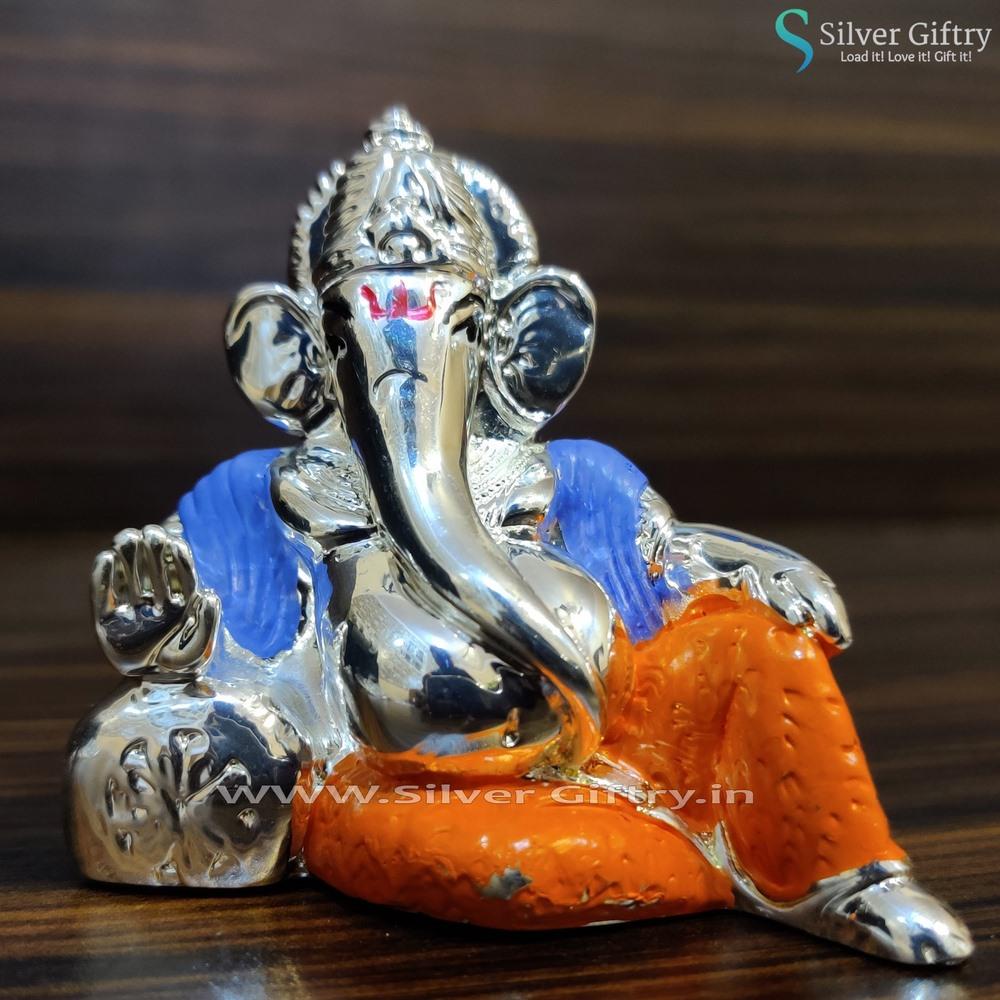 Silver Ganesh Maharaj | Silver Giftry | SGT20K473