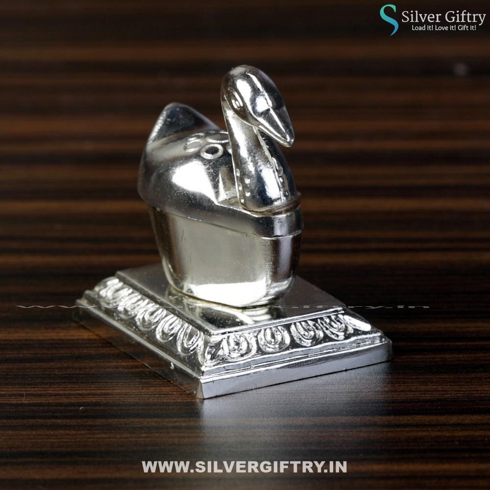 Silver Single Duck Kumkum Dabbi | Silver Giftry | SGT20K476