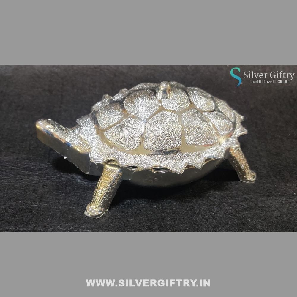 Tortoise Dry Fruit Box | Silver Giftry | SGT20K483