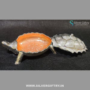 Tortoise Dry Fruit Box | Silver Giftry | SGT20K483
