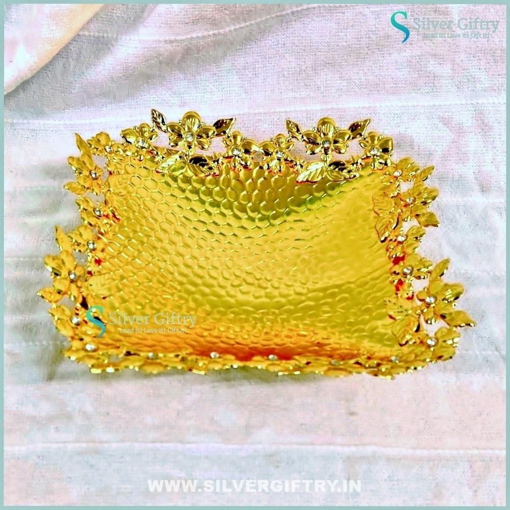 Imported German Silver washable tray 7inch | Silver Giftry | SGT20K493