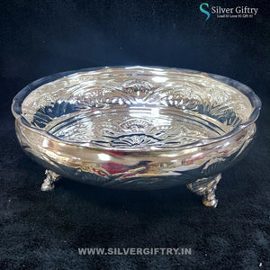 8" German Silver Pooja thali | Silver Giftry | SGT20K519