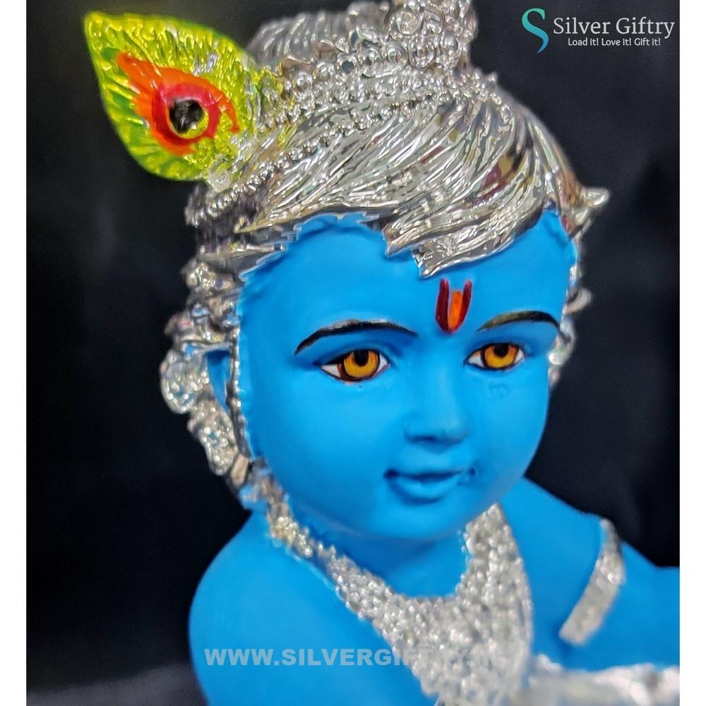 8" German Silver Pooja thali | Silver Giftry | SGT20K524