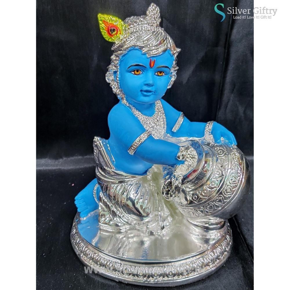 8" German Silver Pooja thali | Silver Giftry | SGT20K524