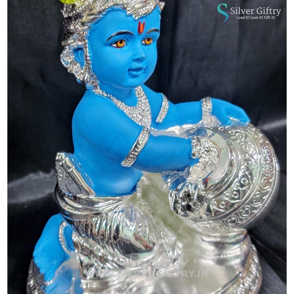 8" German Silver Pooja thali | Silver Giftry | SGT20K524