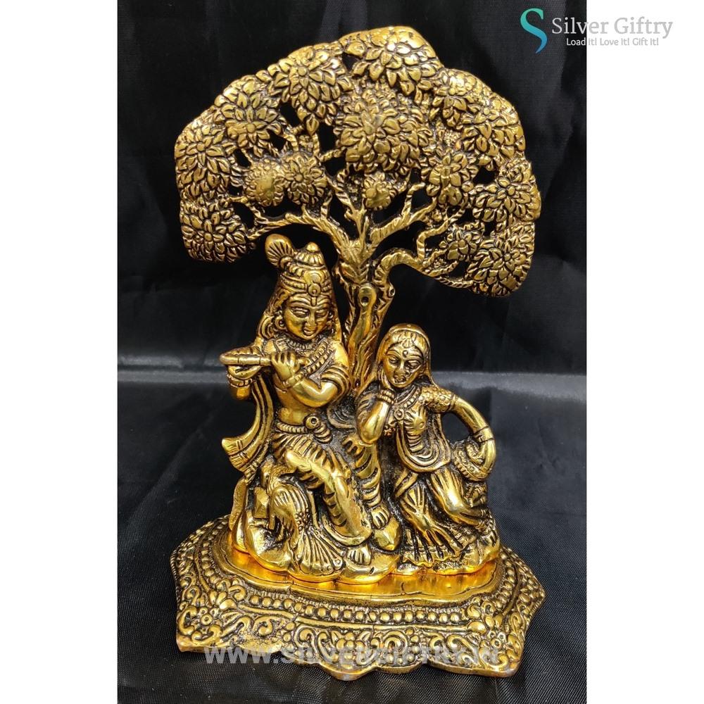 7" Radha Krishna Idol | Silver Giftry | SGT20K535