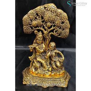 7" Radha Krishna Idol | Silver Giftry | SGT20K535
