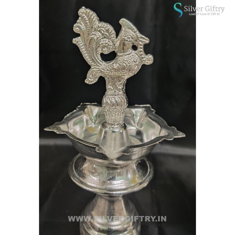 6" German Silver Deepam | Silver Giftry | SGT20K541