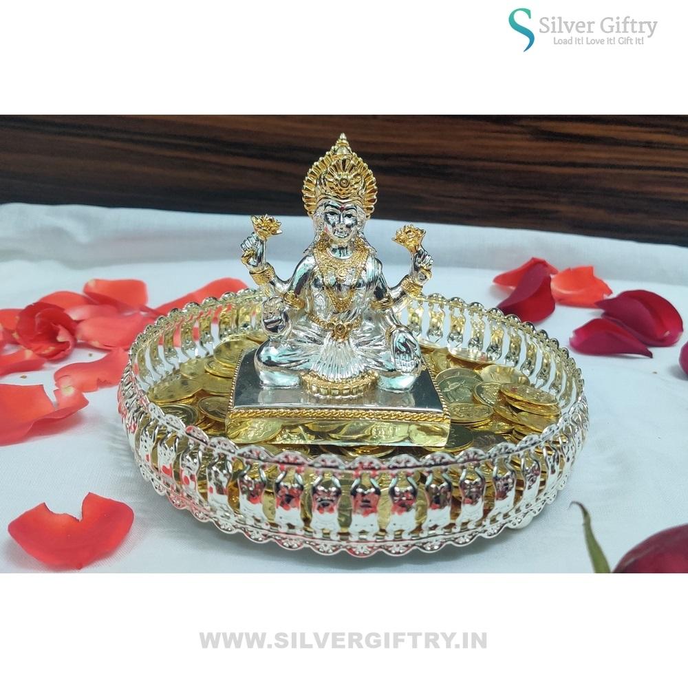 24Kr Mahalaxmi Combo Set | Silver Giftry | SGT20K546