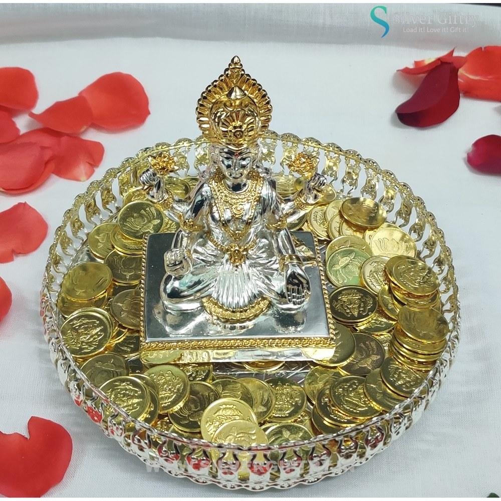 24Kr Mahalaxmi Combo Set | Silver Giftry | SGT20K546