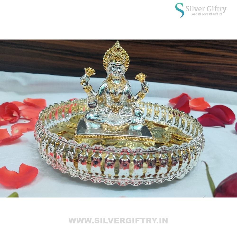 24Kr Mahalaxmi Combo Set | Silver Giftry | SGT20K546
