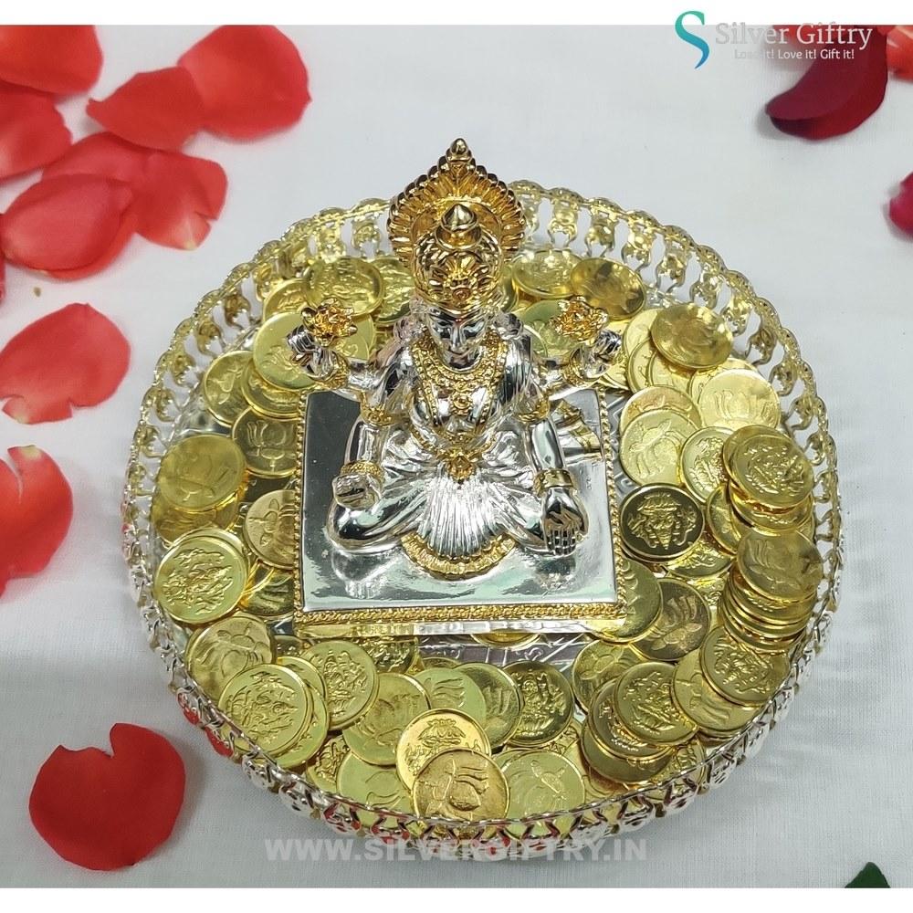 24Kr Mahalaxmi Combo Set | Silver Giftry | SGT20K546