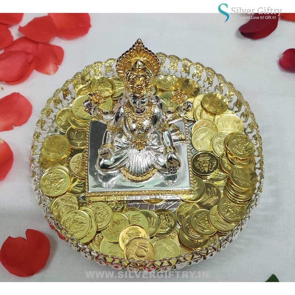 24Kr Mahalaxmi Combo Set | Silver Giftry | SGT20K546