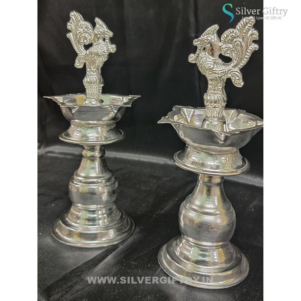6.5" German Silver Deepam | Silver Giftry | SGT20K555