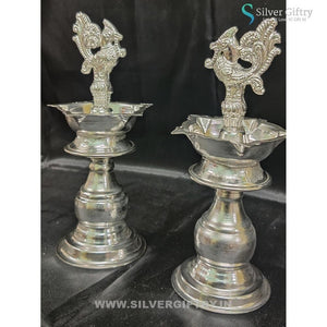 6.5" German Silver Deepam | Silver Giftry | SGT20K555