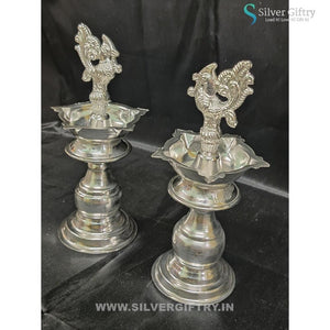 6.5" German Silver Deepam | Silver Giftry | SGT20K555