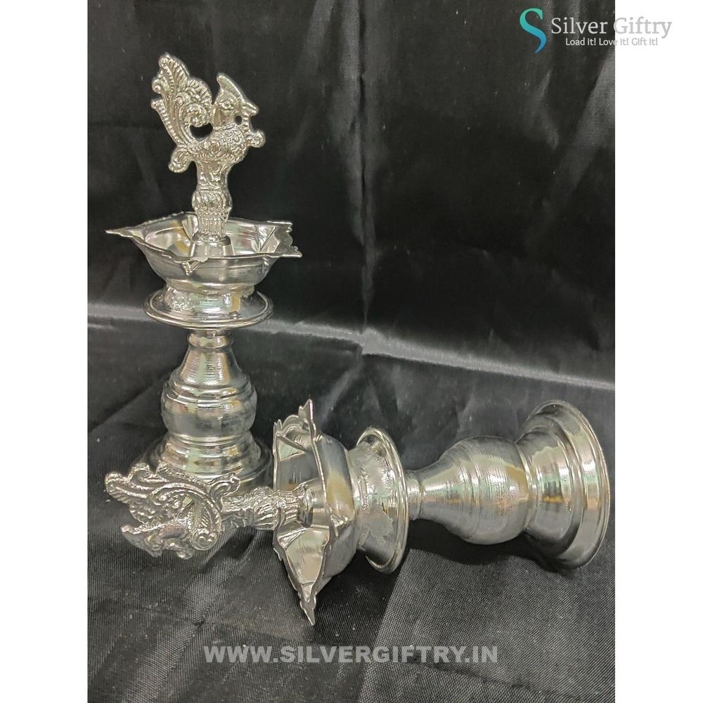 6.5" German Silver Deepam | Silver Giftry | SGT20K555