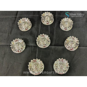 German Silver Aggarbathi Stand 1" (Set Of 8 Pcs) | Silver Giftry | SGT20K570
