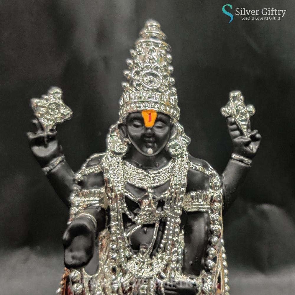 Pure Silver Coated Balaji Idol 5" (Black Gold) | Silver Giftry | SGT20K571