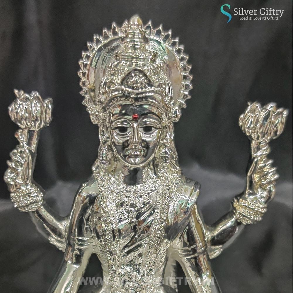 Pure Silver Coated Lakshmiidol 5" | Silver Giftry | SGT20K577