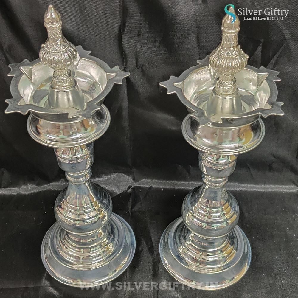 German Silver Trishanku Deepam 13" | Silver Giftry | SGT20K578