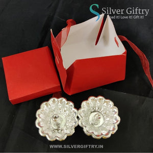 German Silver Devdas Diya Pair | Silver Giftry | SGT20K606