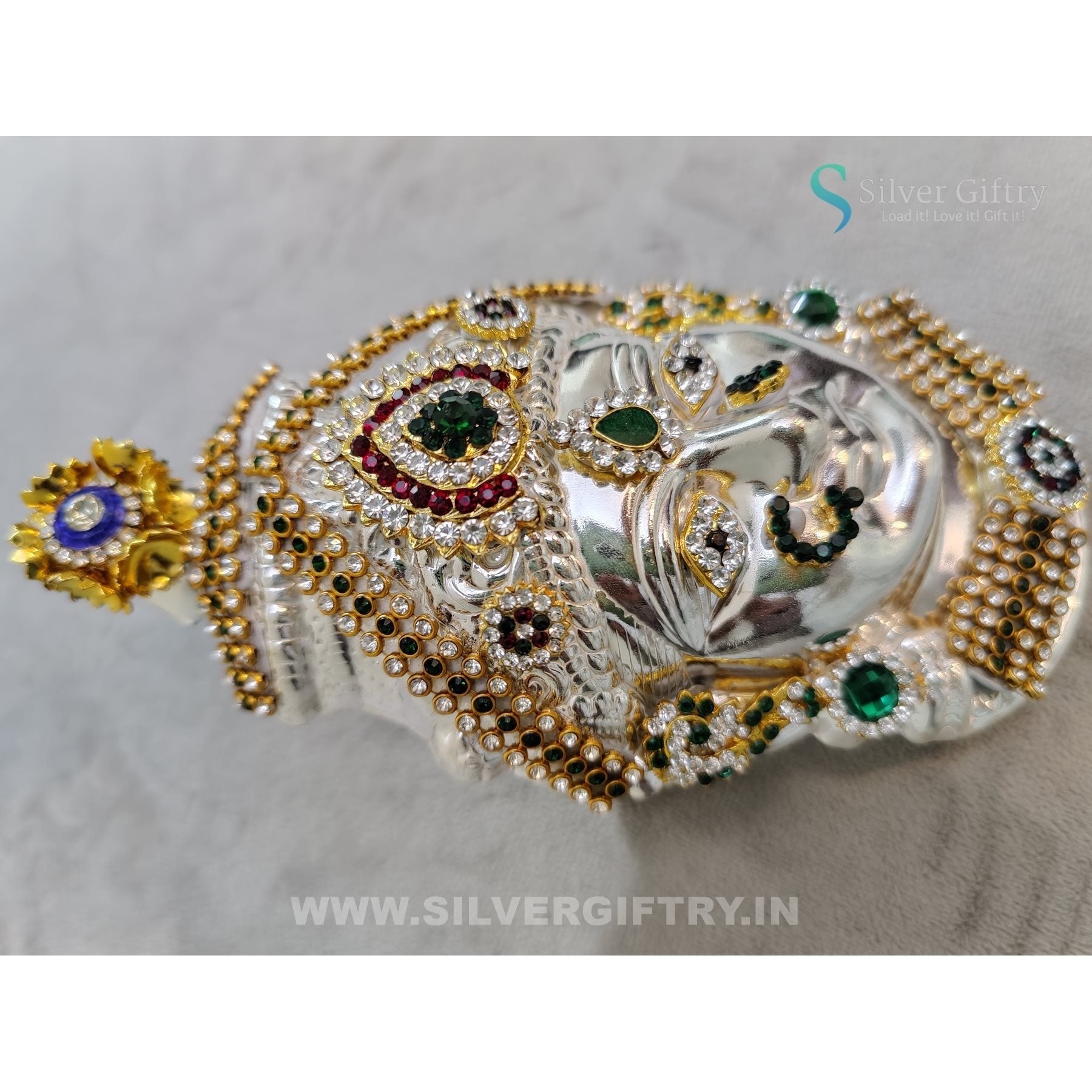 Beautiful 6" Lakshmi Face | Silver Giftry | SGT20K614 | Silver Giftry