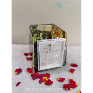 Pure Silver Ganesh Frame Pen Stand | SGT20K626 | Silver Giftry