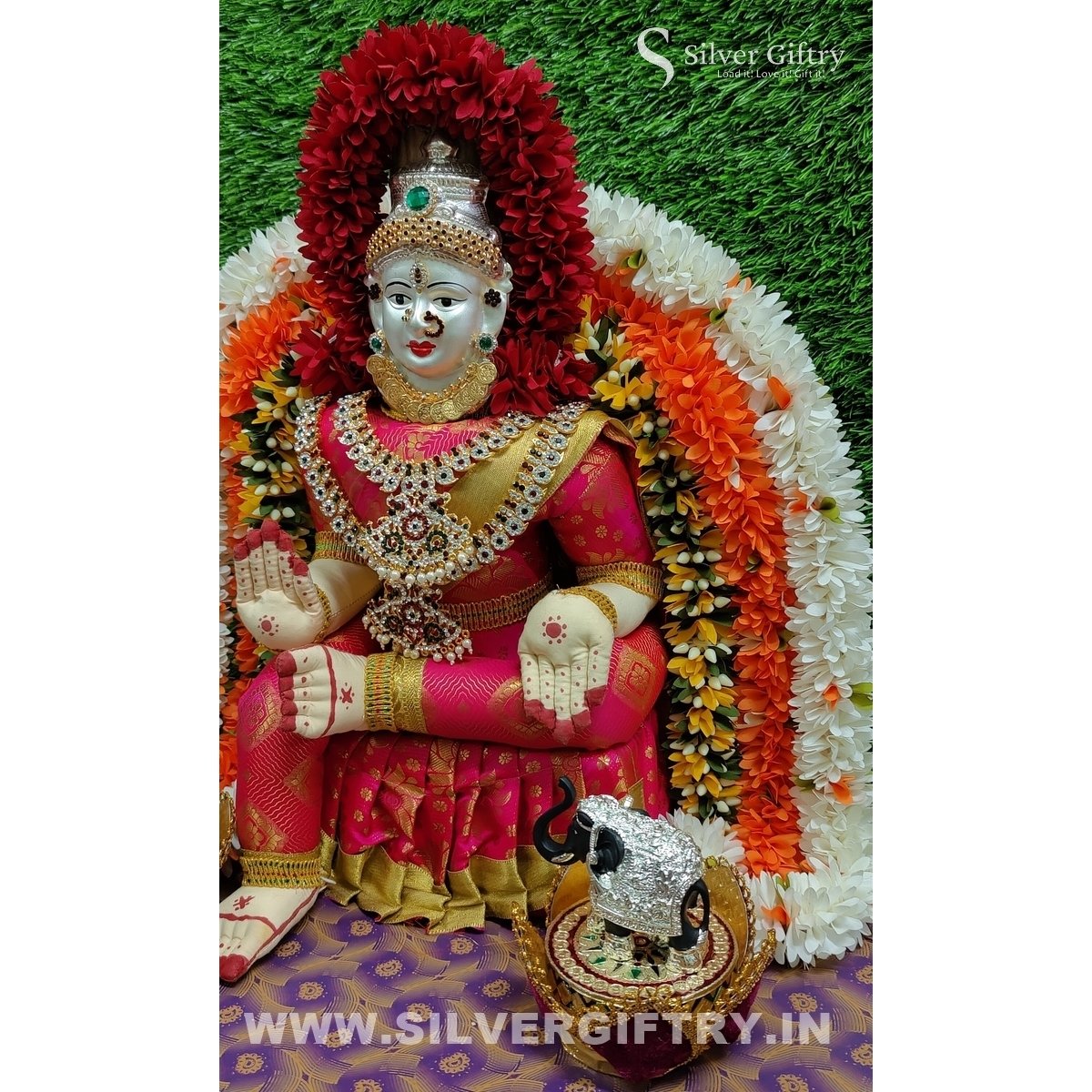 Varmahalakshmi Festival Lakshmi Set | Pink | Silver Giftry | SGT20K632