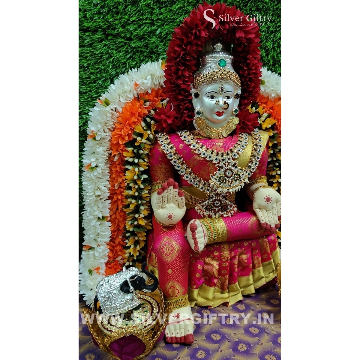 Varmahalakshmi Festival Lakshmi Set | Pink 18"