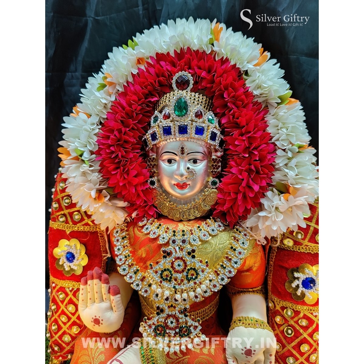 Varmahalakshmi Festival Lakshmi Set | Red 18"