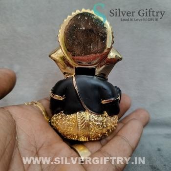 Gold Coated Ganesh Idol 3.3"