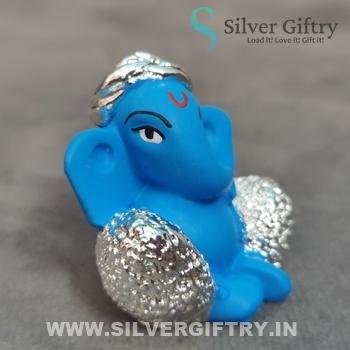 Cute Baby Ganesh Idol 1" | Silver Giftry | SGT20K650