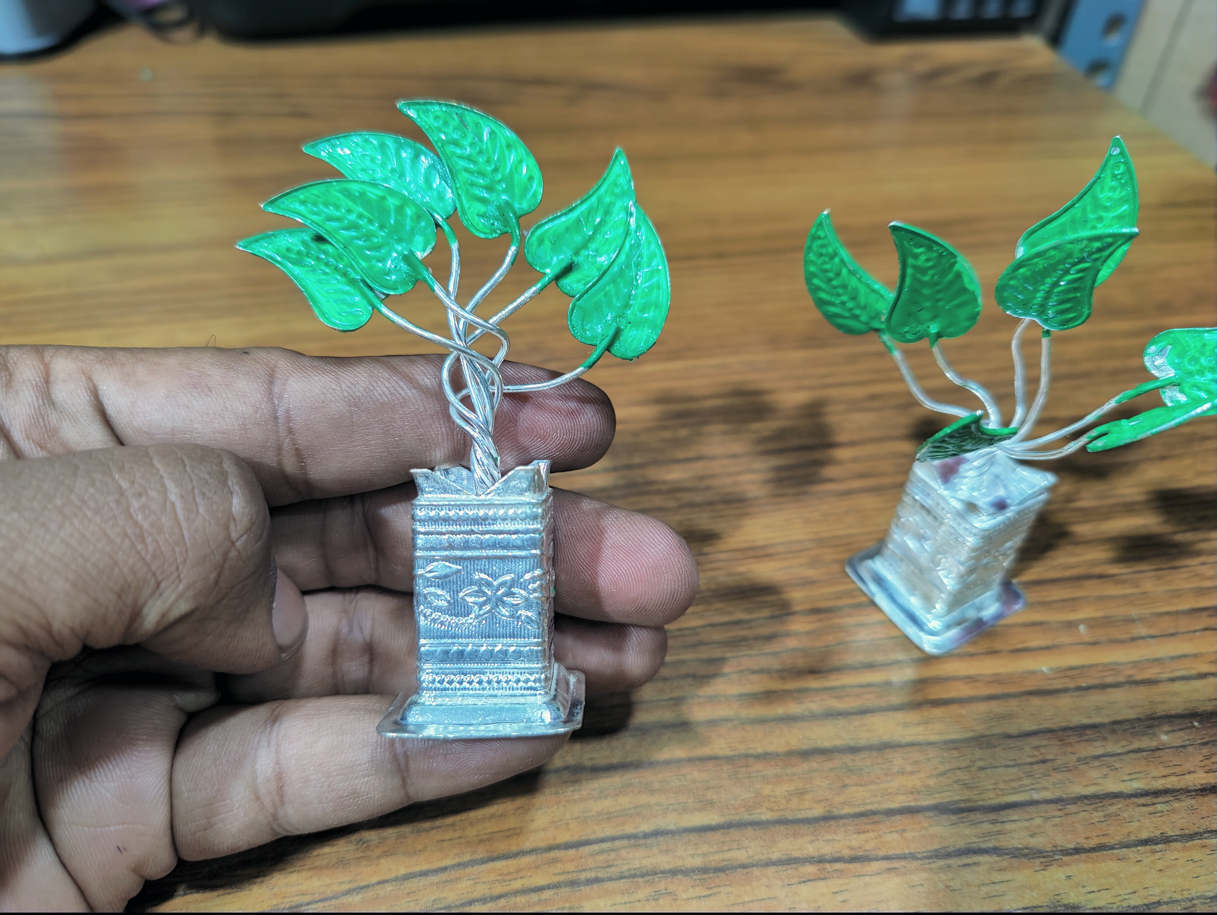 3.5" German Silver Tulsi Miniatures